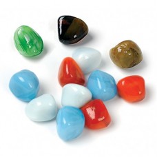 Toots Colourful mix of glass gems packed in pvc bag that weighs 340gms.