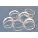 CLEAR ACRYLIC EGG DISPLAY HOLDERS 3 DIFFERENT SIZES 15MM - 32MM - 45MM
