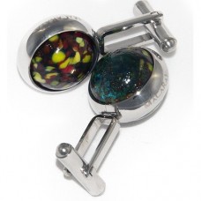 Peacock Cufflinks Cufflinks that are all hand assembled and totally unique to Macaraya