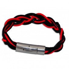 Red & Black Twister Bracelet. Macaraya products are the latest fashion industry accessory.